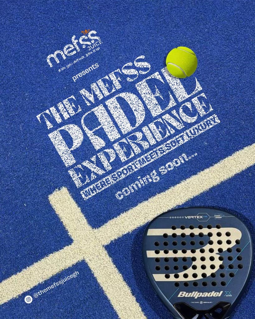 Mefss Padel Experience upcoming event poster on court